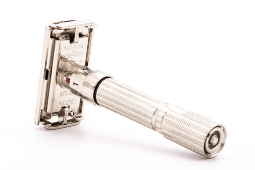1959 E4 Gillette Fatboy Adjustable Double Edge Safety Razor | Original Condition
