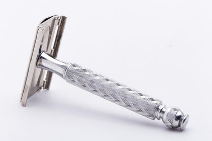 1973 T4 Gillette Ball End Tech Spiral Handle DE Safety Razor Set | Original Condition