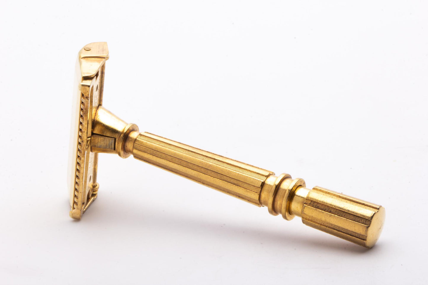 1930s Gem Gold Micromatic Single Edge Razor in Leather Case | Original Condition