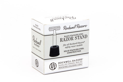 Rockwell Matte Black Stainless Steel Safety Razor Stand