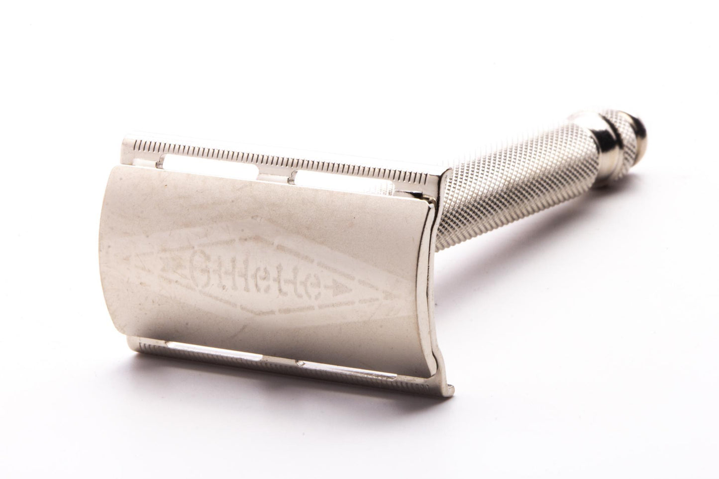 1954 Z1 Gillette Ball End Double Edge Safety Razor | Factory Nickel Revamp
