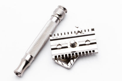 1930s Gillette Goodwill DE Safety Razor Factory Nickel Revamp