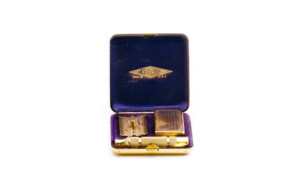 1930s Gillette NEW Long Comb Somerset Travel DE Razor Set