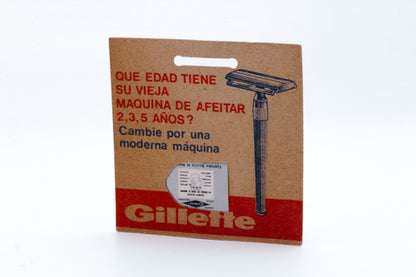 NOS - 3 Gillette Platinum Plus - Made in Argentina - Double Edge Razor Blades