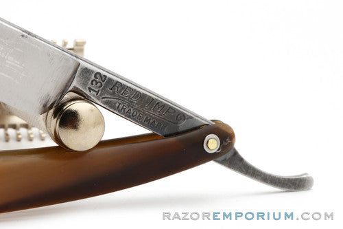 5/8" Red Imp 132 Straight Razor Made by Case USA