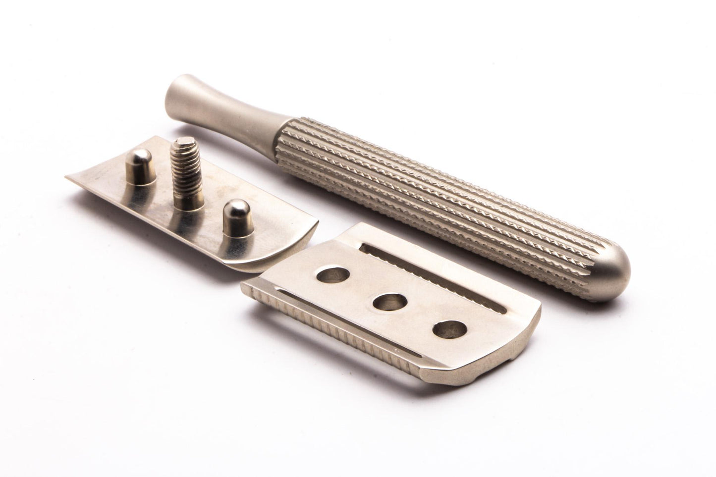 Three Piece Double Edge Stainless Steel Safety Razor | Original Condition