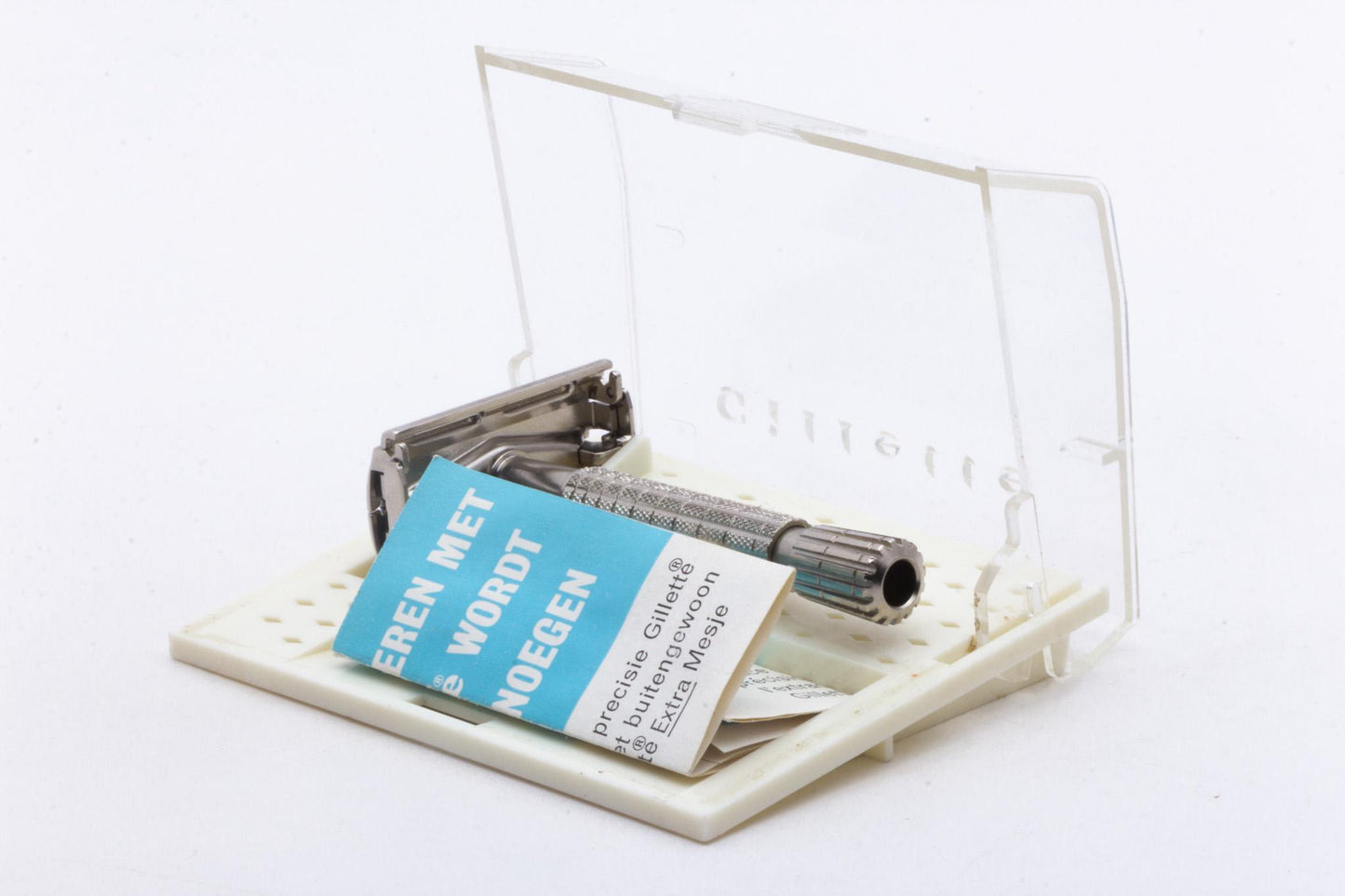 1940's Gillette British Rocket Flare Tip Double Edge Safety Razor Set| Original Condition