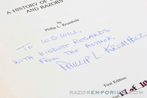 First Edition: A History of Shaving and Razors by Phillip L. Krumholtz