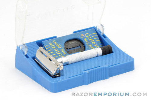 1952 Gillette Black Tip Double Edge Super Speed Set - X1