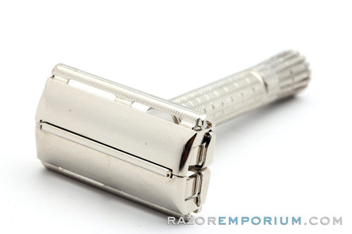1956 Gillette TTO Flare Tip DE Safety Razor | Factory Nickel Revamp