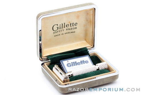 1950's Gillette British Aristocrat No. 66 Safety Razor in Case