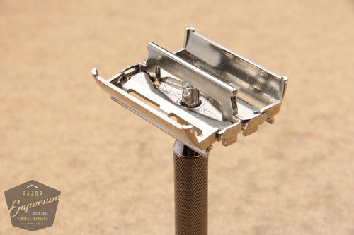 Gillette 1940's Notched Super Speed Safety Razor ** Nickel REVAMPED