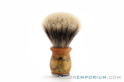 Artisan Badger Shave Brush Texas Half Dollar