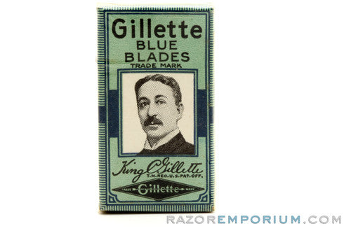 Gillette Blue Double Edge  (5) - New Old Stock (NOS) Razor Blades