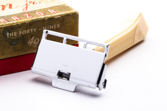 1940's Gem G-Bar Single Edge Razor Set with Cardboard Box | Original Condition