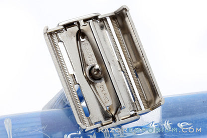 1951 Gillette Black Tip Super Speed TTO DE Razor Set W4