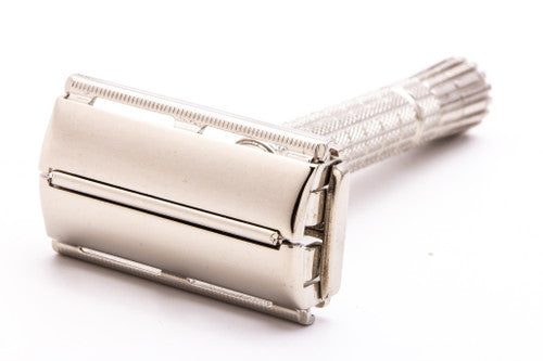 1956 B1 Gillette TTO Flare Tip Super Speed Double Edge Razor  | Factory Nickel Revamp
