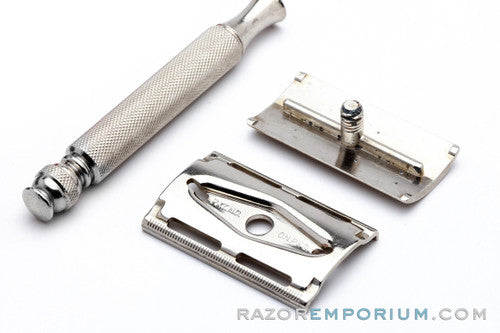 1957 Gillette Ball End Tech DE Safety Razor C1