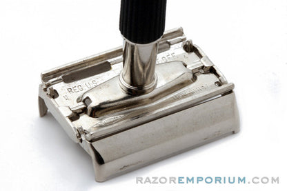 1974 Gillette U4 Black Handle Super Speed Safety Razor