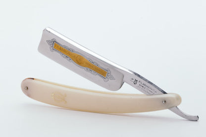 7/8" Filarmonica Doble Temple #14 Straight Razor w/ Coffin & Cream Scales| Spain