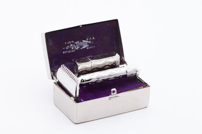 1920's Gillette New Improved Bostonian Safety Razor Set - Rhodium Revamp