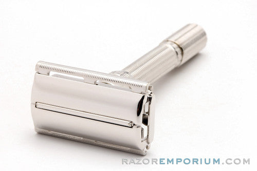 1963 Gillette Slim Adjustable DE Safety Razor Rhodium Revamp - I1