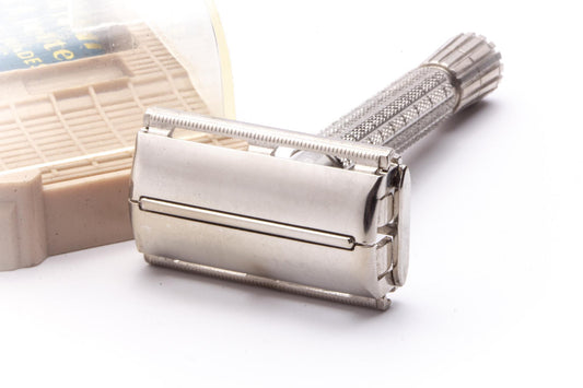 1940's Gillette British Rocket Flare Tip Safety Razor Set| Original Condition