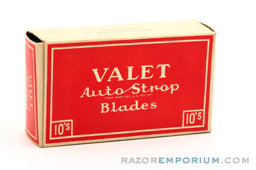 Valet Auto Strop Blades (pack of 10) - New Old Stock (NOS) Razor Blades