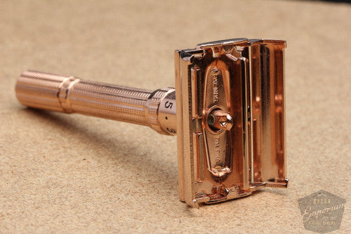 Gillette 1964 Slim Adjustable Safety Razor * Rose Gold Revamp