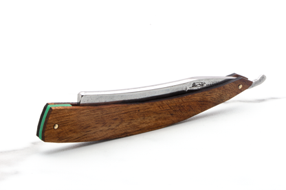 6/8" Vintage Restored Tally-Ho Straight Razor With Custom Wood Scales