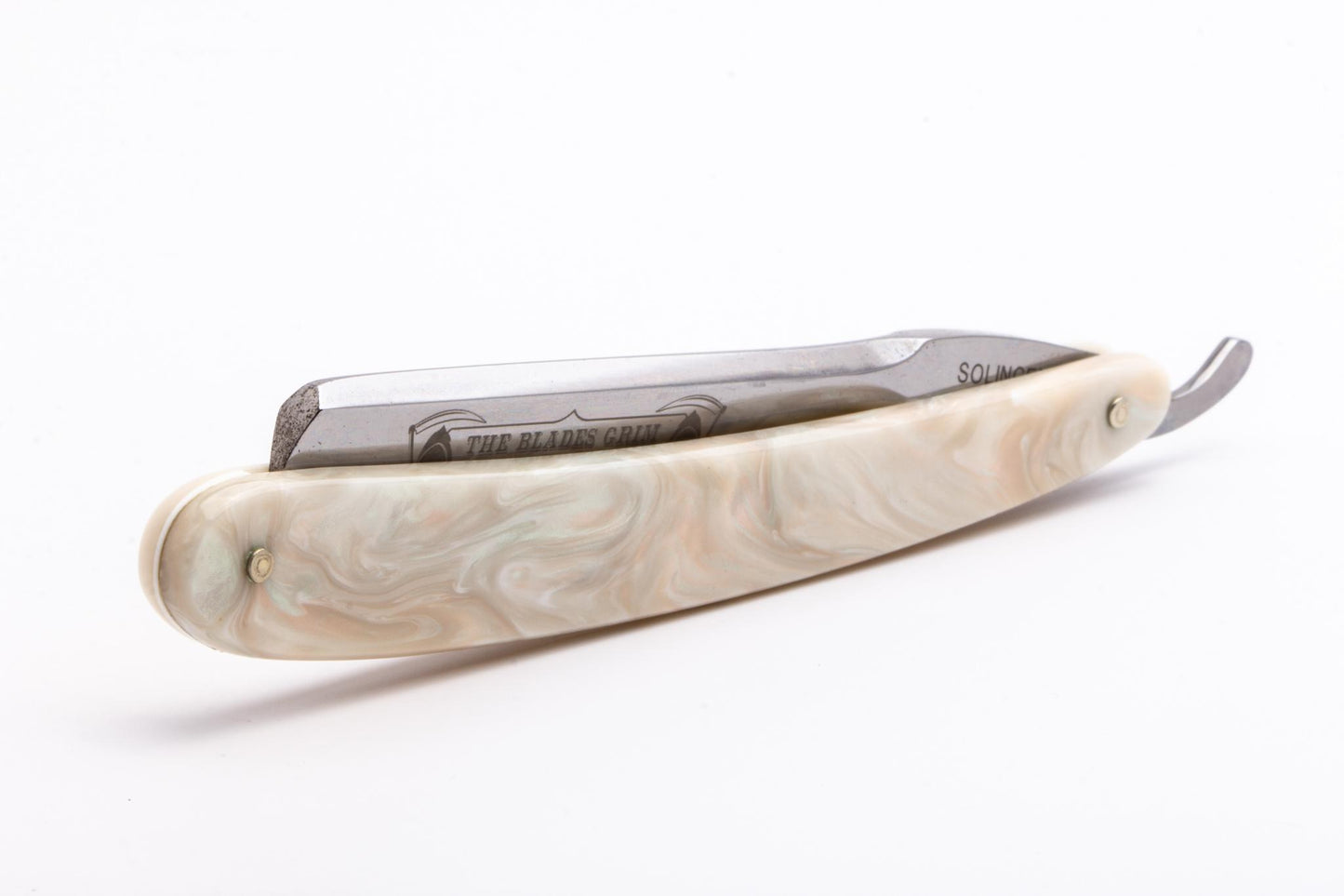 6/8" Grim Blades "Mother Of Pearl" Vintage Restored Straight Razor