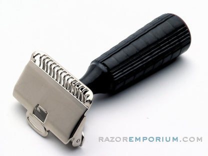 1940's Gem Junior Fat Handle SE Safety Razor | Factory Nickel Revamp