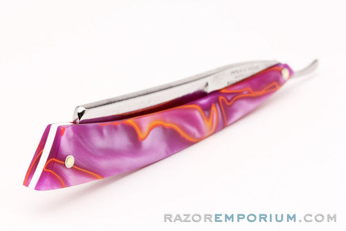 6/8" L. Herder & Son Tuesday Straight Razor | Custom Scales