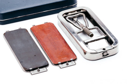 1940's Rolls Razor The Imperial Safety Razor in Blue Leather Case