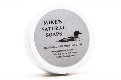 Mike's Natural Soap | Peppermint And Rosemary Shaving Soap