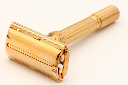 1963 G3 Gold Gillette Slim Adjustable Aristocrat Set Excellent