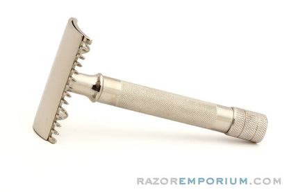 1920 Gillette Single Ring Old Type DE Safety Razor |  Nickel Revamp