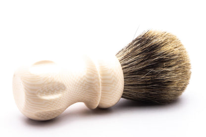 Restored Best Badger Shaving Brush With Cream Handle