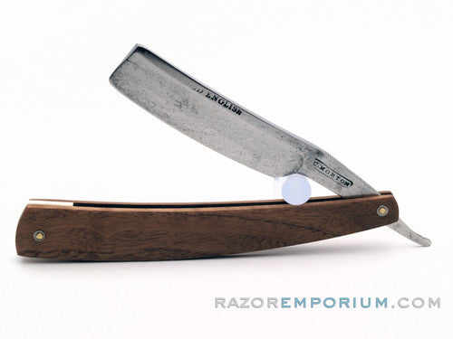 6/8" C. Morton "Old English Straight Razor w/ Black Walnut Scales
