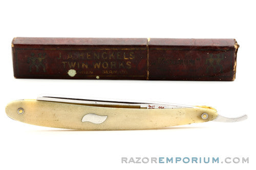 9/16" J.A. Henckels #409 "Maximum" Straight Razor w/ Case | Solingen, Germany