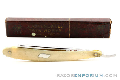 9/16" J.A. Henckels #409 "Maximum" Straight Razor w/ Case | Solingen, Germany
