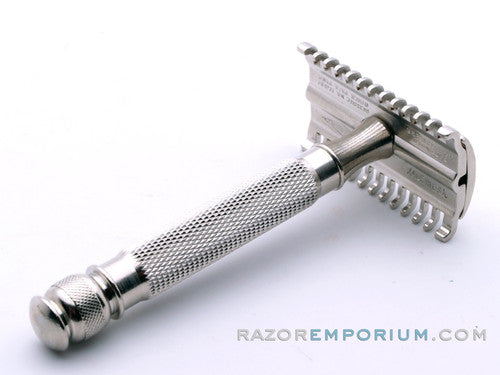 1930's Gillette NEW Long Comb Ball End Replica Handle w/ Revamped Head Double Edge Safety Razor