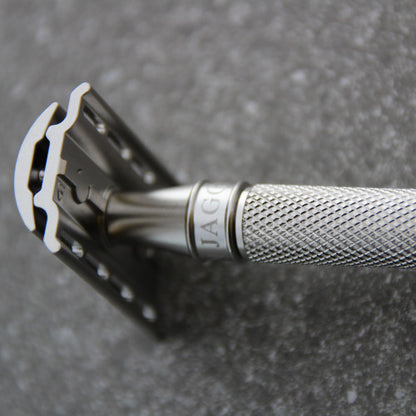 Edwin Jagger 3ONE6 Stainless Steel Safety Razor - Knurled Handle
