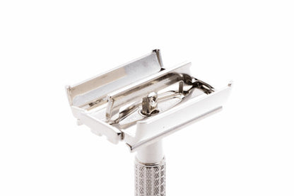 1957 C2 Gillette Flare Tip Super Speed Safety Razor | Factory Nickel Revamp
