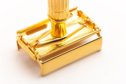 1948-50 Gillette Aristocrat Double Edge Safety Razor | 24k Gold Revamp
