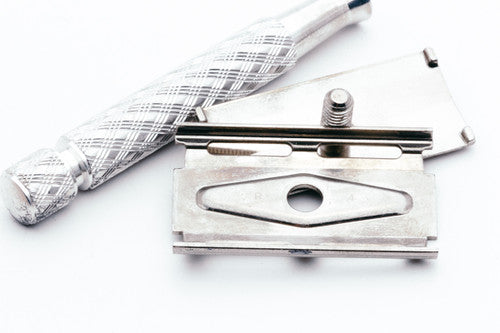 1971 Gillette British Ball End Tech Spiral Handle Razor R4