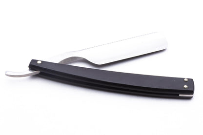 6/8" Dovo Solingen "Carre" Ebony Wood Handle Straight Razor