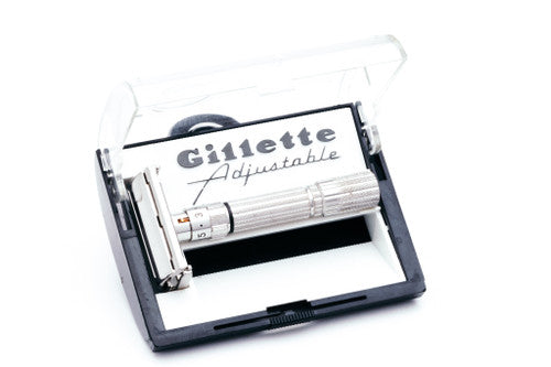 Gillette 1959 Fatboy Adjustable Double Edge w/ Case - E2