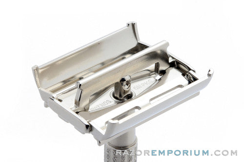 1957 Gillette C1 Flair Tip Super Speed Safety Razor Factory Nickel Revamp