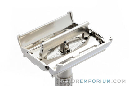 1957 Gillette C1 Flair Tip Super Speed Safety Razor Factory Nickel Revamp